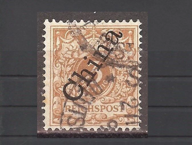 Germany 1898 offices in China 3 Pf. early issue with overprint used  , $ 188.00 - Image 1 of 1