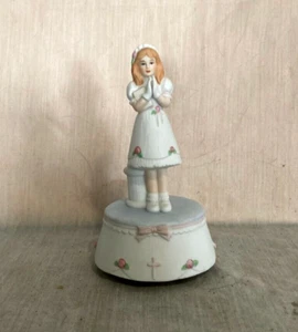 The San Francisco Music Box Co Rotate First Holy Communion THE LORD’S PRAYER - Picture 1 of 4