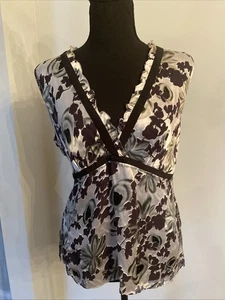 Blusa Casa Blanca Mercado Negro Talla M Plateada y Negra - Imagen 1 de 3