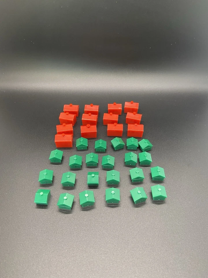 Monopoly Original Vintage 1973 Juego Piezas Repuesto 23 Casas 13 Hoteles Foto 1 de 1