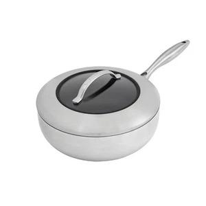 Scanpan - PADELLA FONDA "CTX" CON COPERCHIO IN VETRO CM Ø26(18,3)/L3,7 - Picture 1 of 6
