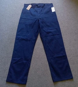 Stan Ray Pantaloni Uomo 36x31 Navy Twill Pittori Pantaloni Fatigues 1141 Alzata - Foto 1 di 9
