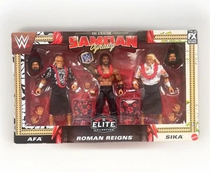 WWE Generations Samoan Dynasty Elite Collection Roman Reigns AFA SIKA New Sealed - Picture 1 of 10