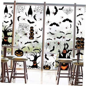 123 Stück Halloween Fensterklammern - 10 Blatt Fensterdeko mit Grusel - Bild 1 von 8
