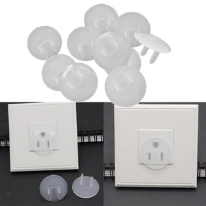 10 Stück Sicherheitssteckdose Stecker Abdeckungen für Baby Proof Stromschlagschutz 3 Pin - Bild 1 von 7