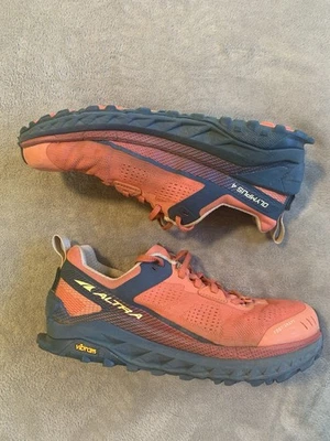 Zapatillas de Trail Running Altra Olympus 4 Coral Azul Marino Forma de Pie Vibram Para Mujer 8.5 Foto 1 de 4