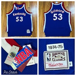 Maglia nuova con etichette autentica Mitchell & Ness Kentucky Artis Gilmore cucita #53 taglia 60 - Foto 1 di 10
