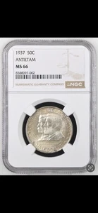 1937 Antietam Commemorative HALF DOLLAR 50C Gem Uncirculated NGC MS66 - Picture 1 of 2