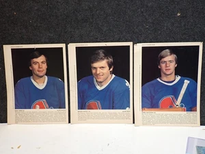 3 AUTOGRAFI QUEBEC NORDICI GIOCATORI FOTO MARC TARDIF MARIAN STASTNY BOUCHARD - Foto 1 di 4