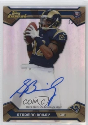 2013 Topps Finest Rookie Auto Refractor /50 Stedman Bailey #135 Auto RC - Image 1 of 2