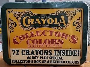 Sealed! 1991 Crayola Collectors Colors Limited Edition 72 Crayons Retired TinBox - Picture 1 of 2