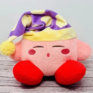 Nintendo Official Sleeping Cap Soft Kirby Plush New Japan Import US Seller - Picture 1 of 4