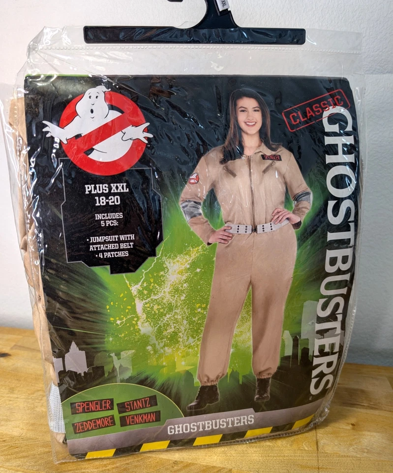 Ghostbusters Halloween Costume Women Plus XXL Cosplay Comic Con Jumpsuit New - Image 1 of 2