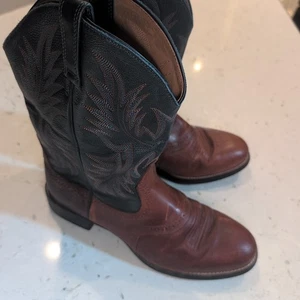 Ariat Heritage Stockman Botas de Vaquero Hombres Marrón Azul Cuero 11 EE Western - Imagen 1 de 11