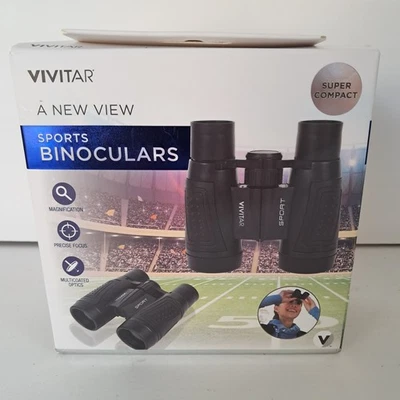 Vivitar Sports Binoculars With Carrying Case, Neck Strap And Cleaning Cloth *NEW - Image 1 of 4