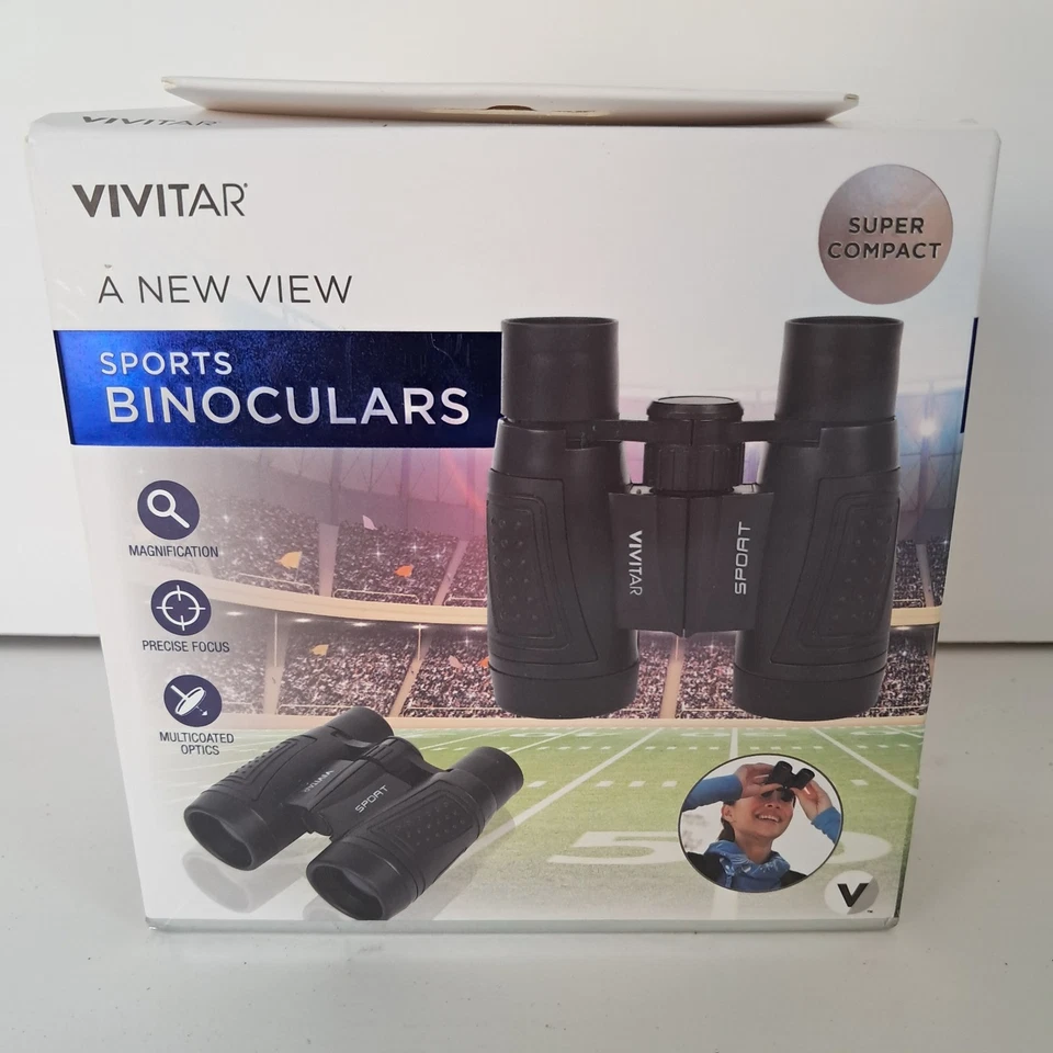 Vivitar Sports Binoculars With Carrying Case, Neck Strap And Cleaning Cloth *NEW - Image 1 of 4