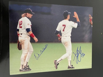 Gêmeos Dan Gladden Greg Gagne assinado 8x10 com certificado de autenticidade - Imagem 1 de 4