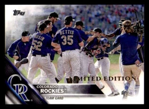 2016 Topps Limited Edition Tiffany Parallel #202 Colorado Rockies Team Card - Co - Picture 1 of 2