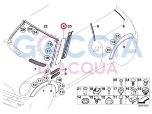 Genuine MINI One Cooper R50 R52 R53 A - Pillar Black Trim Cover - Front Right - Picture 1 of 4