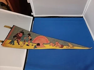 Vintage Felt Pennant Childrens Zoo New York Zoological Society 1974 - Picture 1 of 22