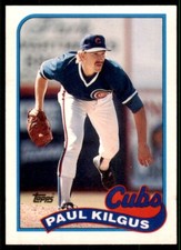 1989 Topps Traded Paul Kilgus . Chicago Cubs #60T