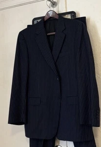 Canali 2btn Navy Blue Stripe Italian Suit 42 R Reg - Picture 1 of 7
