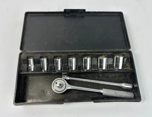 Vlchek 3/8" Drive 9pc Socket, Ratchet, Extension Set 12pt 3/8" - 3/4" USA - Bild 1 von 4