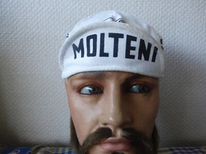 VINTAGE ORIGINAL MOLTENI ARCORE BICYCLE RACING CAP - NOS - Picture 1 of 6