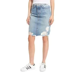 FIRE LOS ANGELES AZUL CLARO DENIM CARRERA CASUAL MINIFALDA TALLA: 24 JUNIORS NUEVA CON ETIQUETAS - Imagen 1 de 4