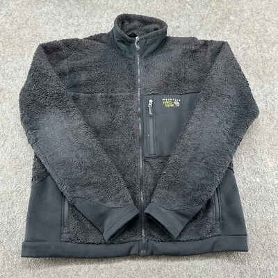 Chaqueta Mountain Hardwear Para Hombre XL Negra Pila Profunda Mono Polar Cremallera Completa Logo Foto 1 de 4
