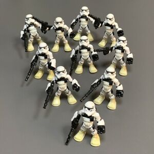 10PCS Playskool Star Wars Galactic Heroes Jedi Force Sandtrooper White Shoulder