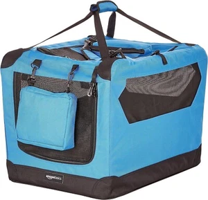 42" Extra Large Amazon Basics Folding Portable Soft Pet Dog Crate Carrier Kennel - Picture 1 of 5