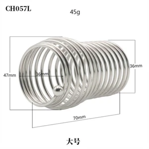 Stainless steel Male Cuckold Lockdown Chastity Penis Cage Sleeve Ring Device - Picture 1 of 12