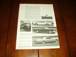 LINCOLN CONTINENTAL 1966 ARTICOLO ORIGINALE - Foto 1 di 1