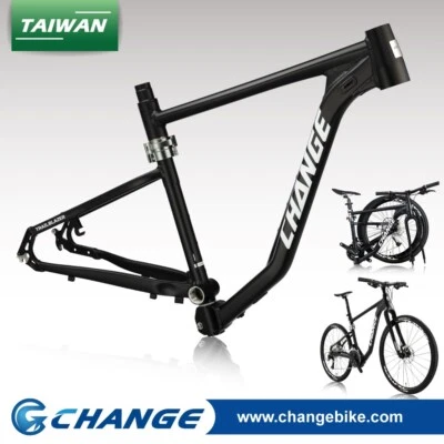 Cuadro de bicicleta plegable de montaña CHANGE 27,5", hecho en Taiwán DF-933K tamaño: 17" Foto 1 de 4