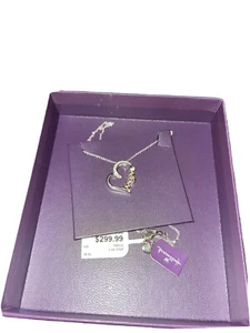 Hallmark Diamonds Mom Necklace 1/20 ct tw 10K Rose Gold Sterling Silver 18" - Picture 1 of 7