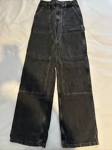 Helmut Lang Womens Grey Carpenter Jeans Size 27 (taken In One Inch 26 Inch Waist - Picture 1 of 11