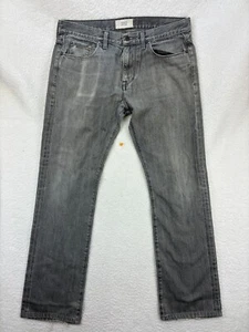 Simon Spurr Jeans Herren 34 Grau Straight Leg Made in USA Distressed Saum Denim - Bild 1 von 15