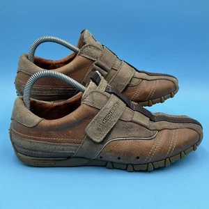 Vintage Kickers Men’s Leather Tan Brown Hook & Loop Casual Shoes - UK 7 / EU 41 - Picture 1 of 9