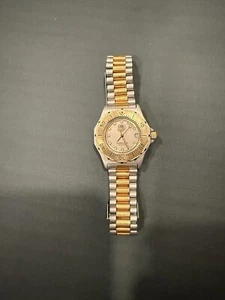 TAGHEUER 3000 professional 200m,mini ladies diver,18k GOLD plated BK BEZEL - Picture 1 of 3