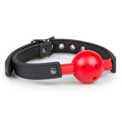 Easy Toys Ball Gag With PVC Ball Red - image 1 of 4