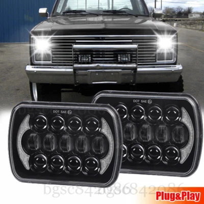 Nuevo par de faros LED 2023 7x6" 5x7 pulgadas para GMC Series C/K 1500 2500 3500 Foto 1 de 4