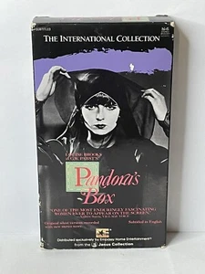 Pandora's Box Vintage VHS Black White Silent Subtitles International Collection - Picture 1 of 9