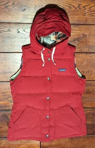 Penfield x Madewell Women's Lucedale Down Puffer Hooded Vest Red Size Small NWT - Picture 1 of 22