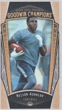 2015 Upper Deck Goodwin Champions Mini Cloth Lady Luck #21 Nelson Agholor 47/50
