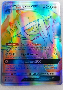 karta pokemon tęczowy metagros GX stan 8.5 rok 2017 - Zdjęcie 1 z 3