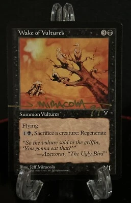 MTG Wake of Vultures Visions Signed Artist Proof Jeff Miracola LP AP - Image 1 of 2