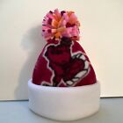 Hokies Vt Virginia Tech Va Newborn Baby Hat Cap Girl Pink Handcrafted Fleece