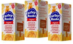 Farley's Rusks Original 9 Ages 6 Months Onwards 150g Pack 3 - Picture 1 of 1