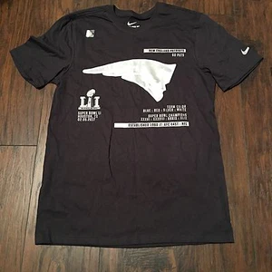 Camiseta de viaje de los New England Patriots Nike Super Bowl LI encuadernada equipo antracita mediada - Imagen 1 de 5